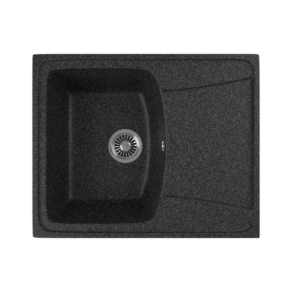 

Мойка для кухни GreenStone GRS-17K-308, врезная, 600 x 500 мм, черная, Черный