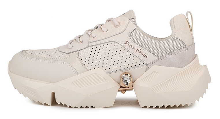 

Кроссовки женские Pierre Cardin 228966-228967 бежевые 41 RU, Бежевый, 228966-228967
