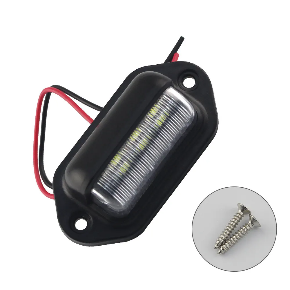 

Подсветка госномера 6 led для грузовика ,прицепа или легкового авто 12-24V 2шт.