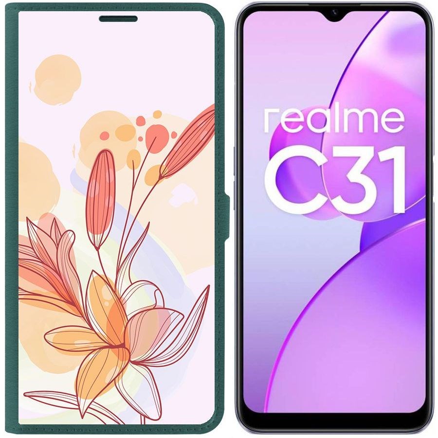Чехол-книжка Eco Book для Realme C31 Фантазия