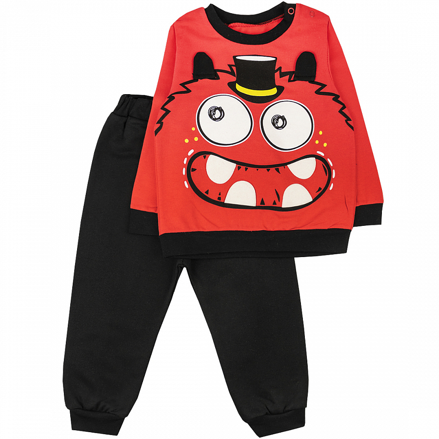 

Костюм спортивный футер для мальчика Mr.Boo цв.Красный р. 92-98, 8131300101