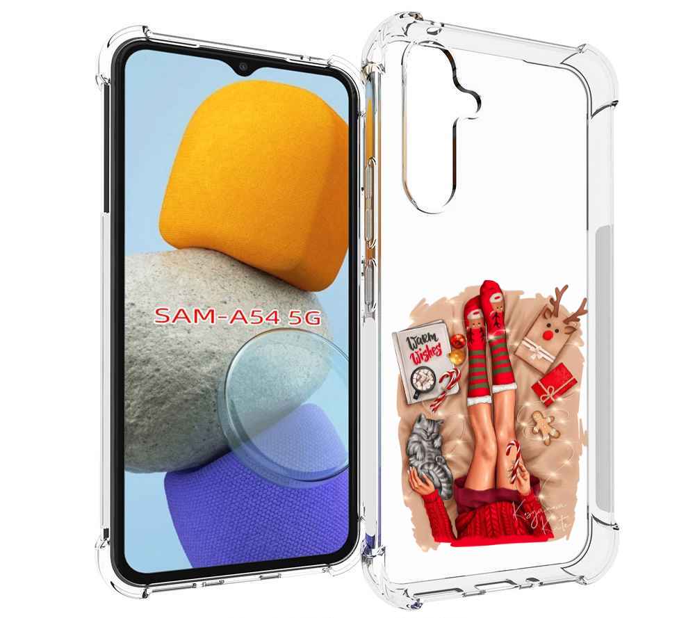 

Чехол MyPads уютный-арт женский для Samsung Galaxy A54, Tocco