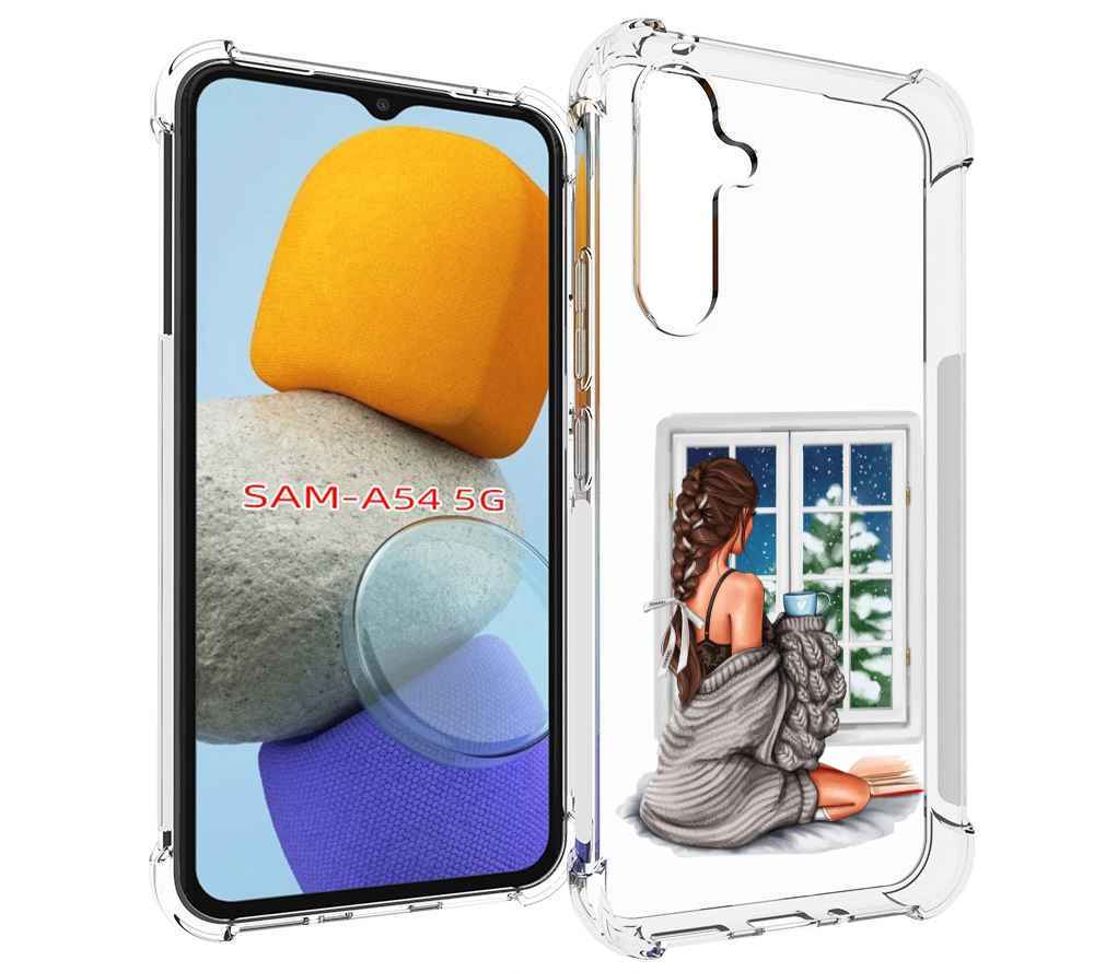

Чехол MyPads уютное-зимнее-окно женский для Samsung Galaxy A54, Tocco