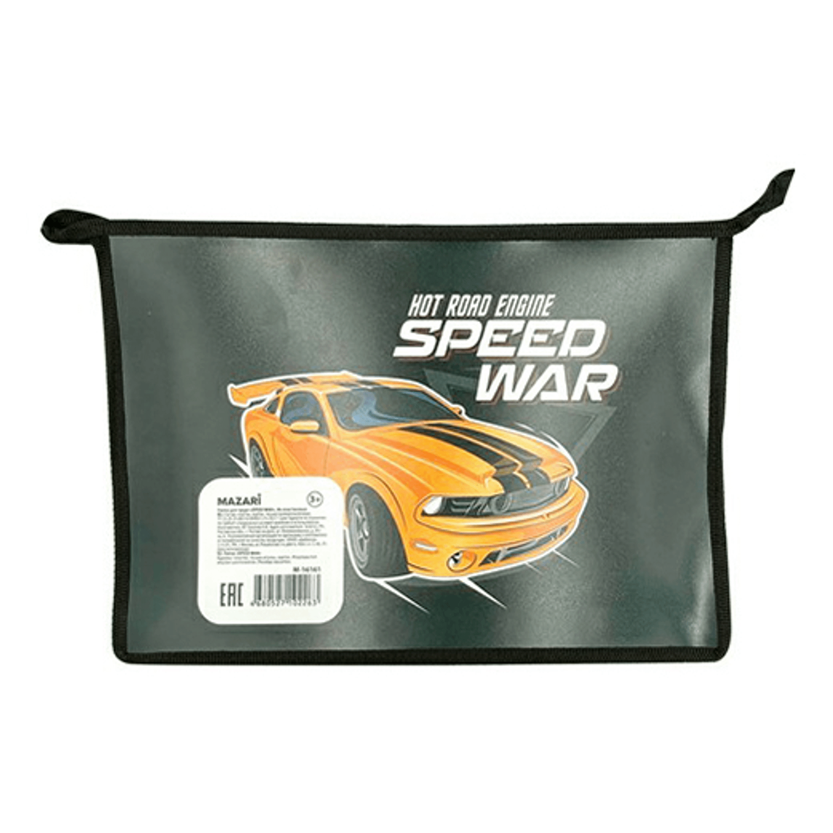 

Папка Mazari Speed War A4 пластиковая на молнии 325 х 230 х 100 мм