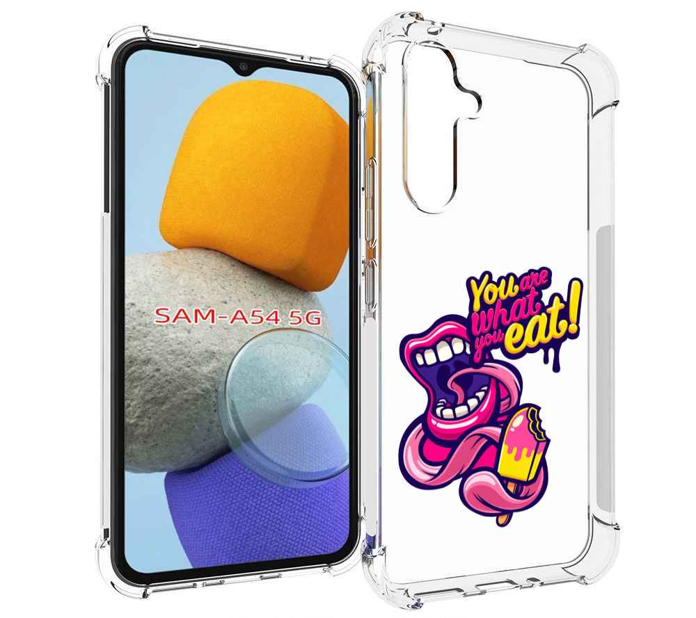 

Чехол MyPads ты-то-что-ты-ешь для Samsung Galaxy A54, Tocco