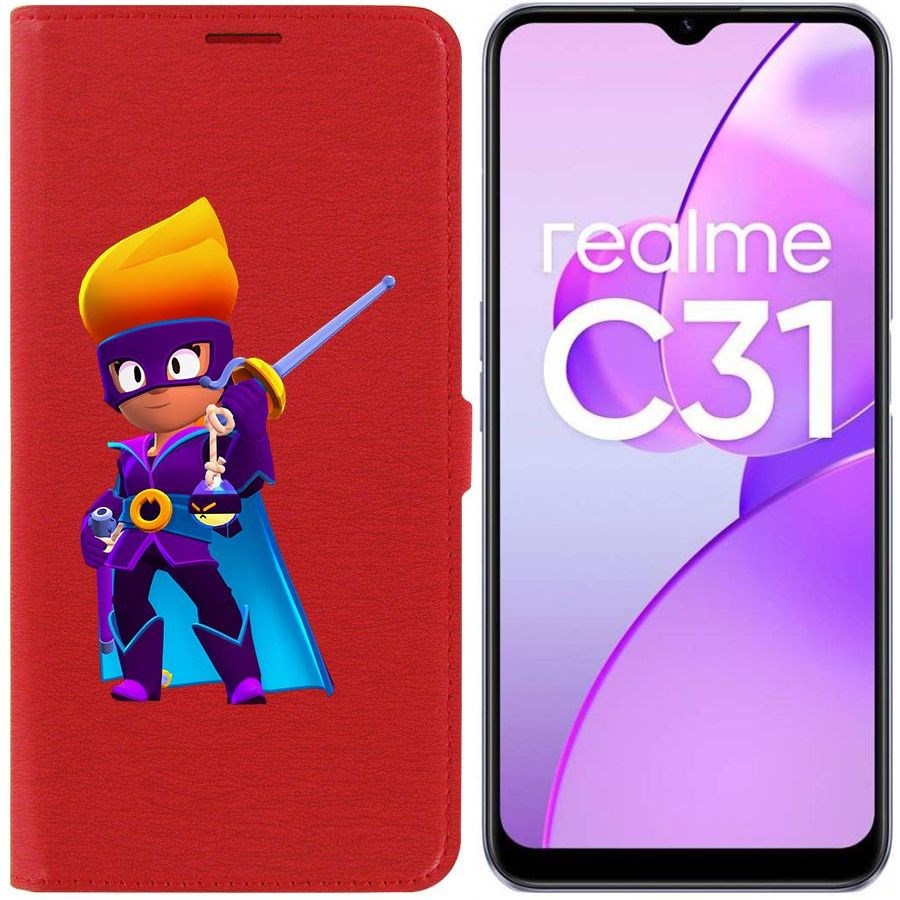 

Чехол-книжка Eco Book для Realme C31 Brawl Stars-Амбер де Ла Вега