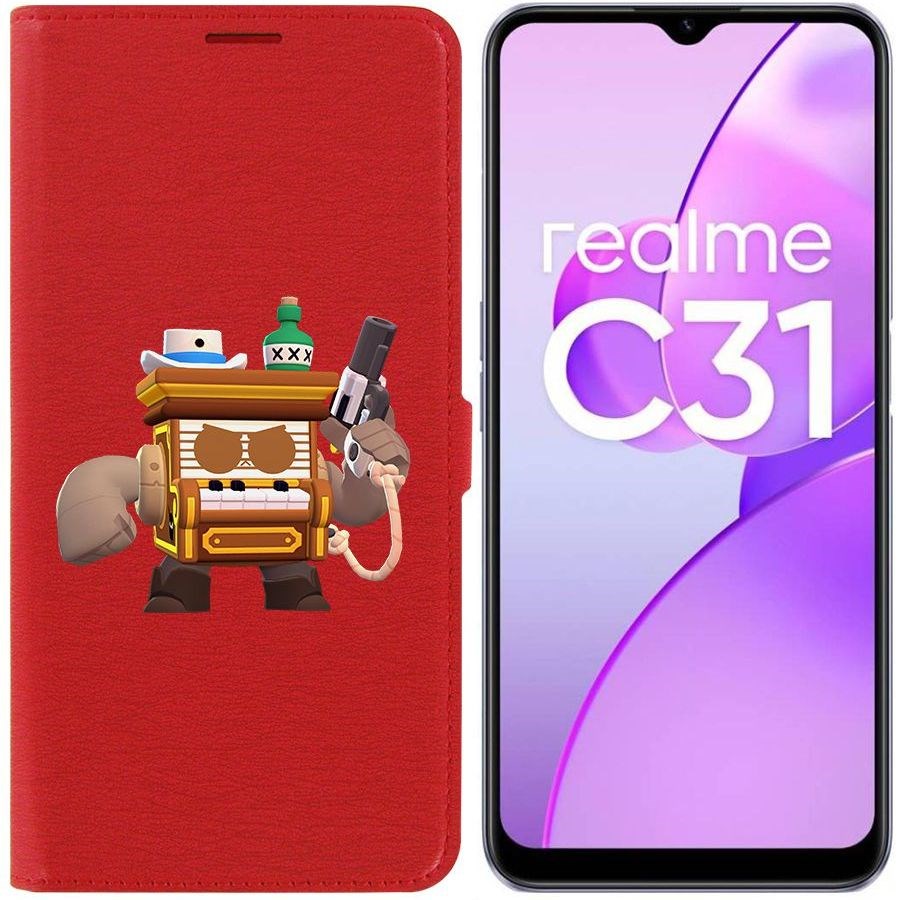 

Чехол-книжка Eco Book для Realme C31 Brawl Stars-8-Бит из салуна