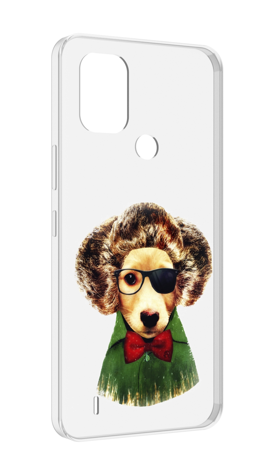 

Чехол MyPads Пес в бабочке для Nokia C31, Прозрачный, Tocco