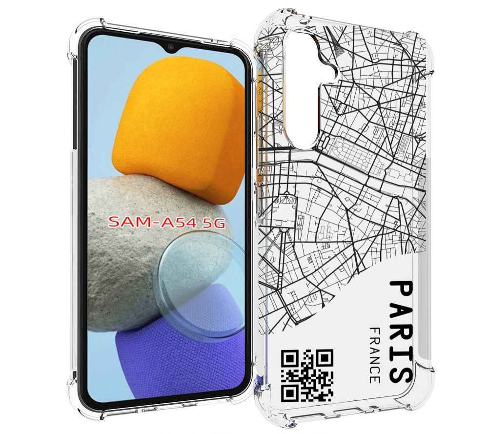

Чехол MyPads схема-париж для Samsung Galaxy A54, Tocco
