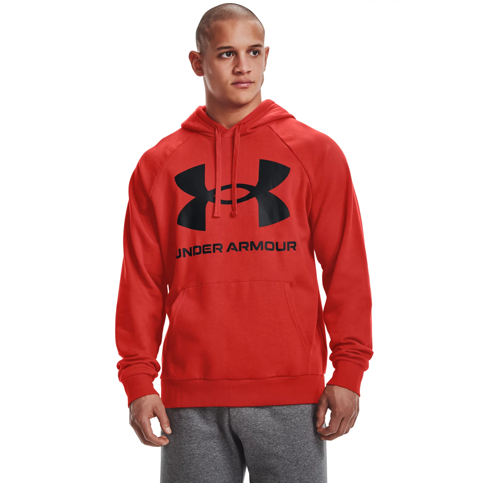 фото Худи мужское under armour 1357093 красное 48 ru