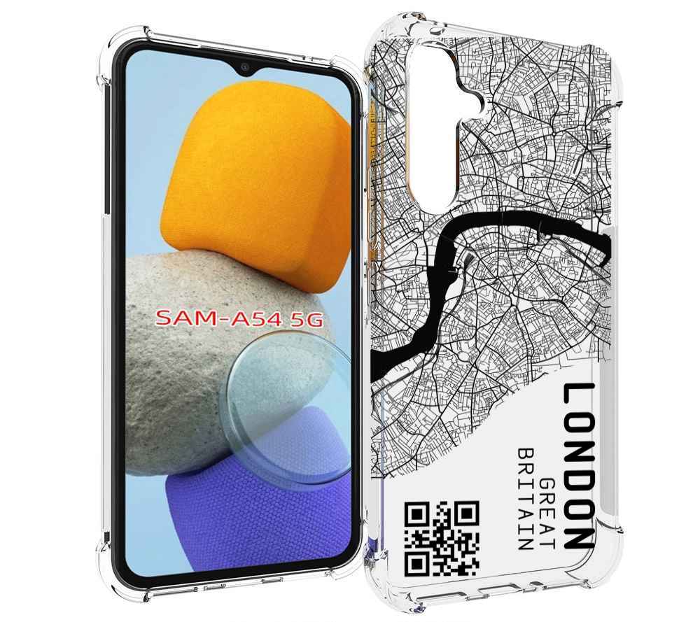 

Чехол MyPads схема-лондон для Samsung Galaxy A54, Tocco