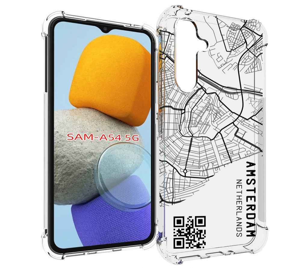 

Чехол MyPads схема-амстердам для Samsung Galaxy A54, Tocco