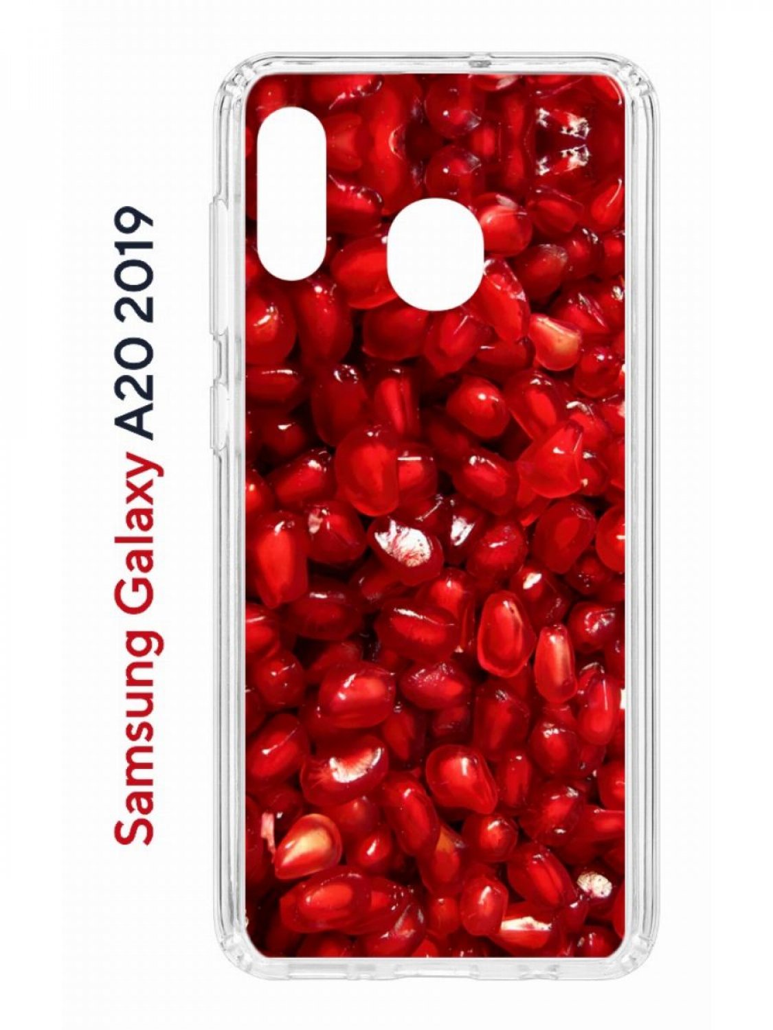 Чехол на Samsung A20/A30 2019 с принтом Kruche Print Гранат, противоударный бампер
