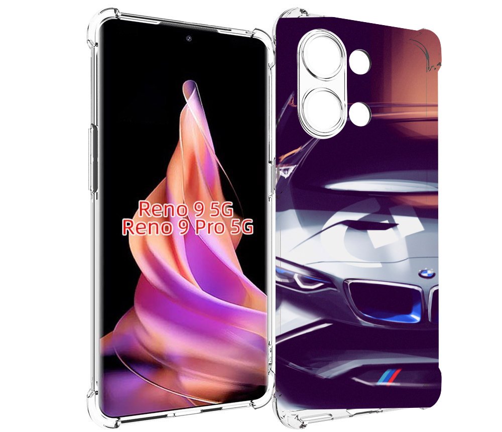 

Чехол MyPads Бэмвэ мужской для Oppo Reno 9/Reno 9 Pro, Прозрачный, Tocco