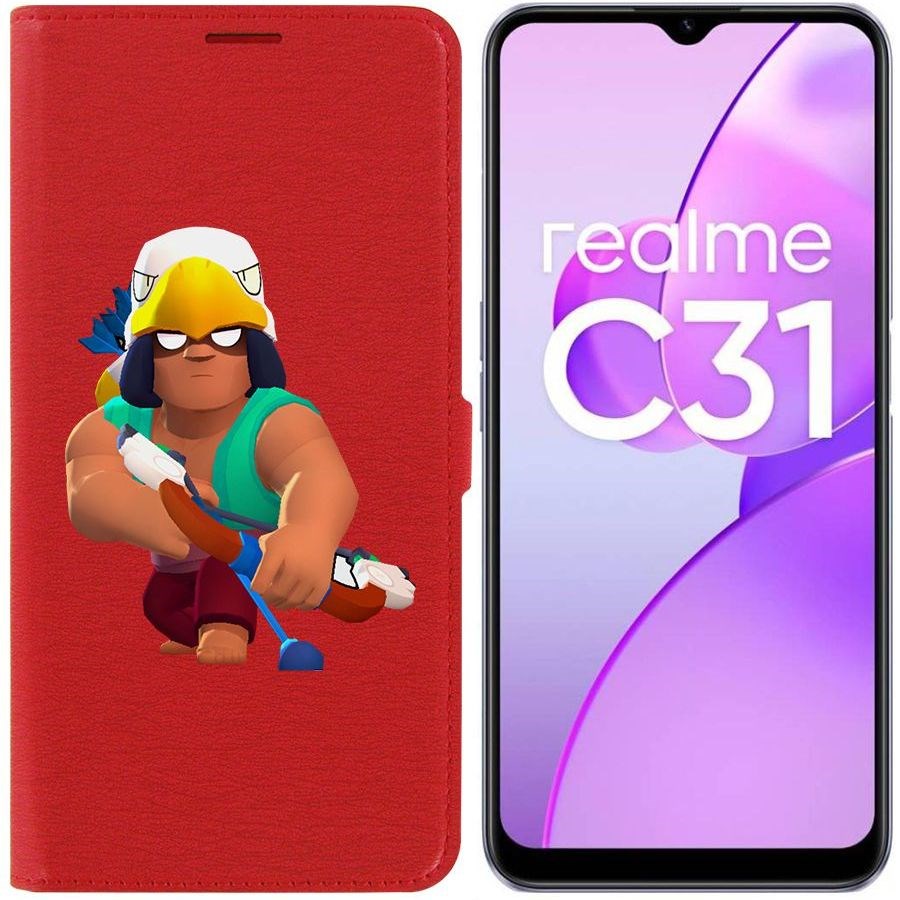 

Чехол-книжка Eco Book для Realme C31 Brawl Stars-Бо