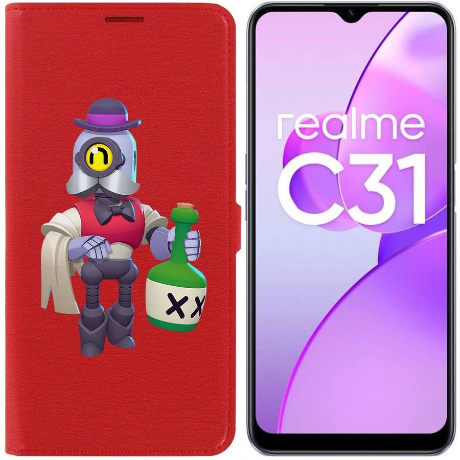 

Чехол-книжка Eco Book для Realme C31 Brawl Stars-Барли