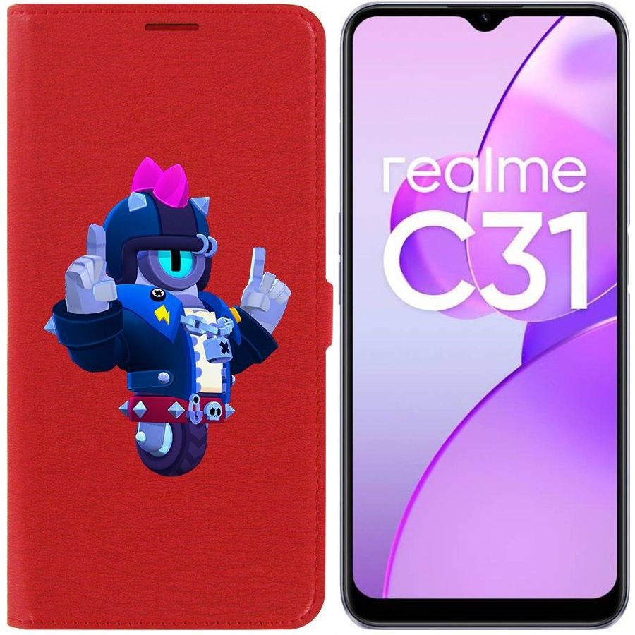 

Чехол-книжка Eco Book для Realme C31 Brawl Stars-Дикий Сту