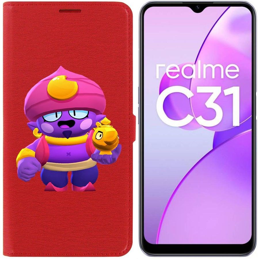 

Чехол-книжка Eco Book для Realme C31 Brawl Stars-Джин