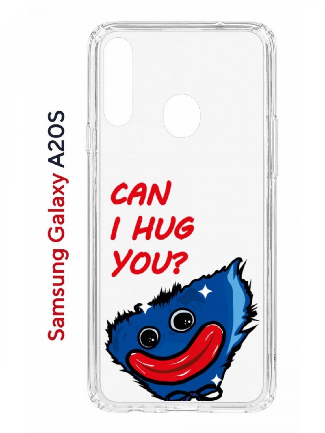 фото Чехол на samsung galaxy a20s с принтом kruche print can i hug you, противоударный бампер кruче