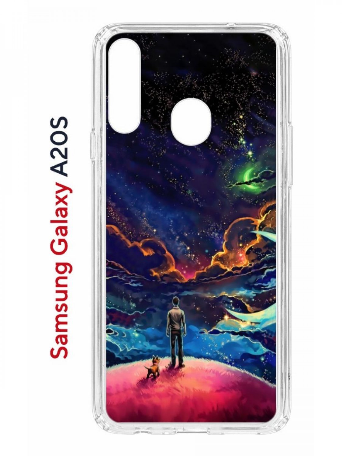Чехол на Samsung Galaxy A20S с принтом Kruche Print Маленький принц, противоударный бампер
