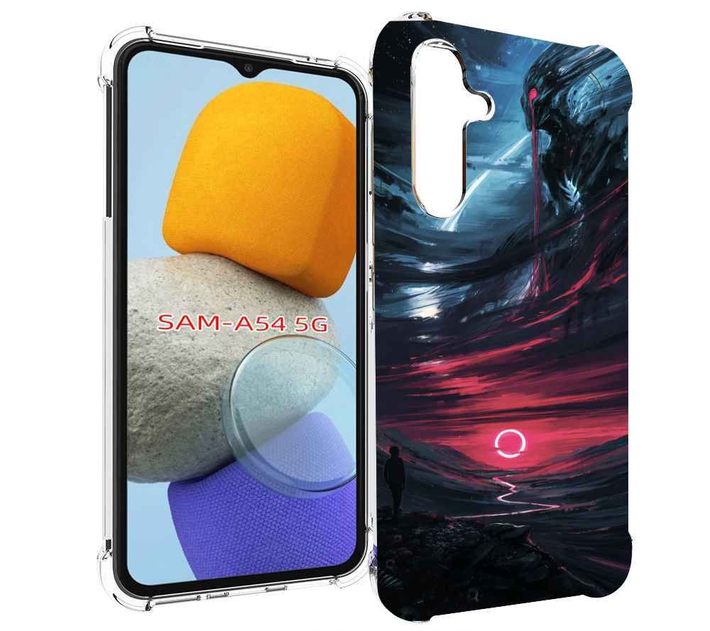

Чехол MyPads страшный мир для Samsung Galaxy A54, Tocco