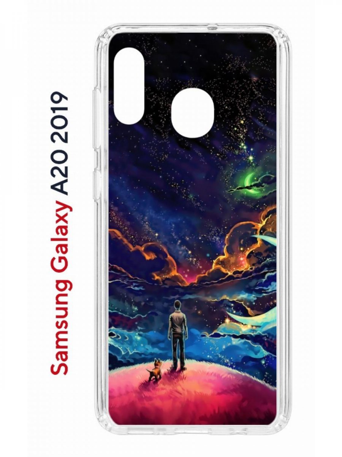 

Чехол на Samsung A20/A30 2019 Kruche Print Маленький принц, противоударный бампер, Прозрачный;синий;красный;фиолетовый, Самсунг Галакси А20, А30