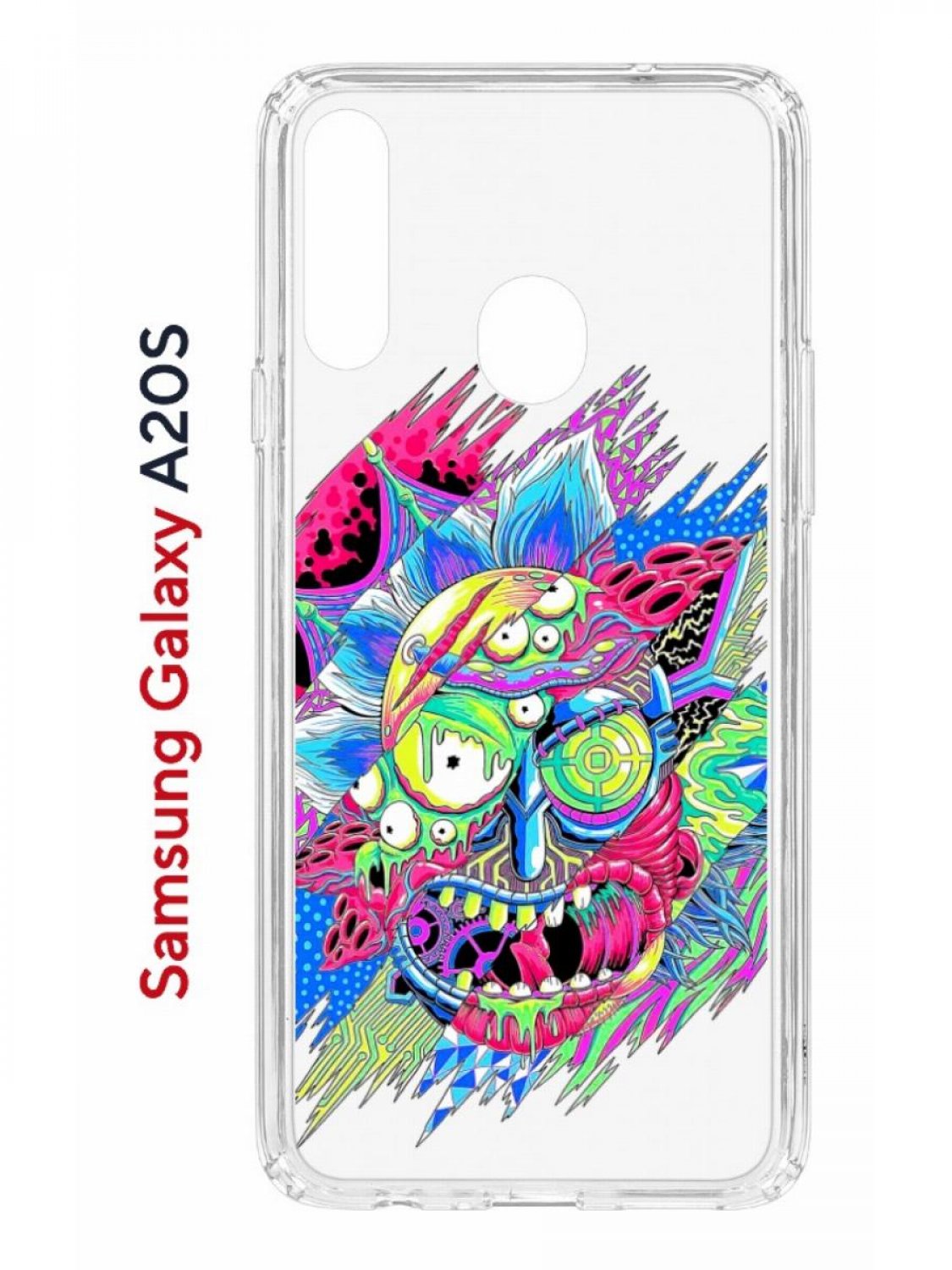 Чехол на Samsung Galaxy A20S с принтом Kruche Print Многоликий Рик, противоударный бампер