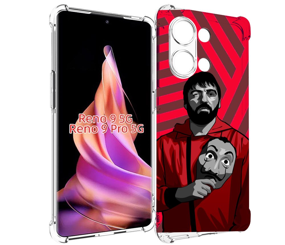 

Чехол MyPads Богата-Бумажный-дом для Oppo Reno 9/Reno 9 Pro, Прозрачный, Tocco