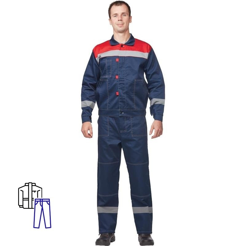 

Костюм рабочий NoBrand 702402 синий 44-46, 182-188