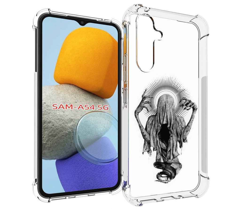 

Чехол MyPads страшная змея в мантии для Samsung Galaxy A54, Tocco