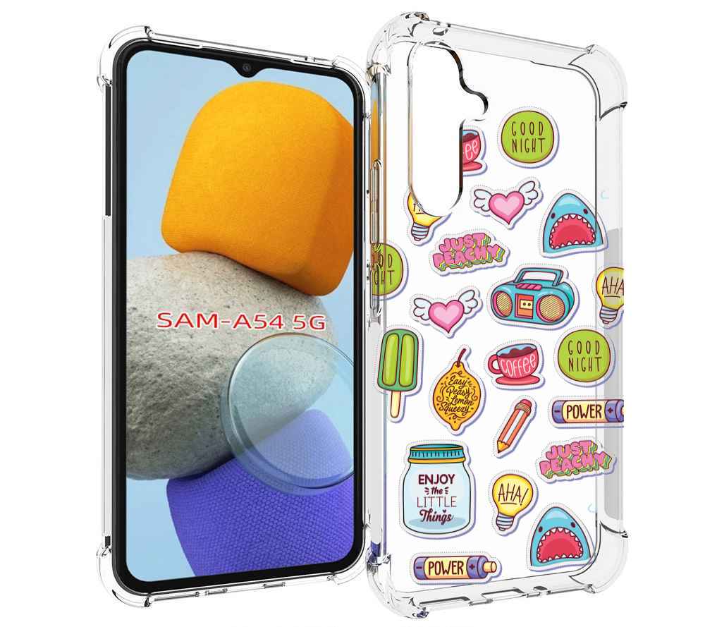 

Чехол MyPads стикер-пак для Samsung Galaxy A54, Tocco