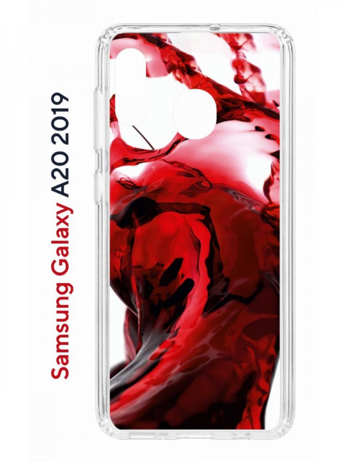 Чехол на Samsung A20/A30 2019 с принтом Kruche Print Вино, противоударный бампер