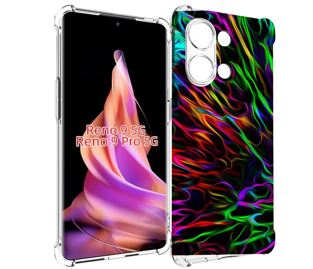 

Чехол MyPads Бензин для Oppo Reno 9/Reno 9 Pro, Прозрачный, Tocco