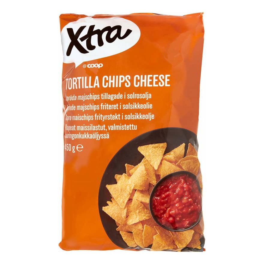 

Чипсы кукурузные Xtra Tortilla Chips со вкусом сыра 450 г