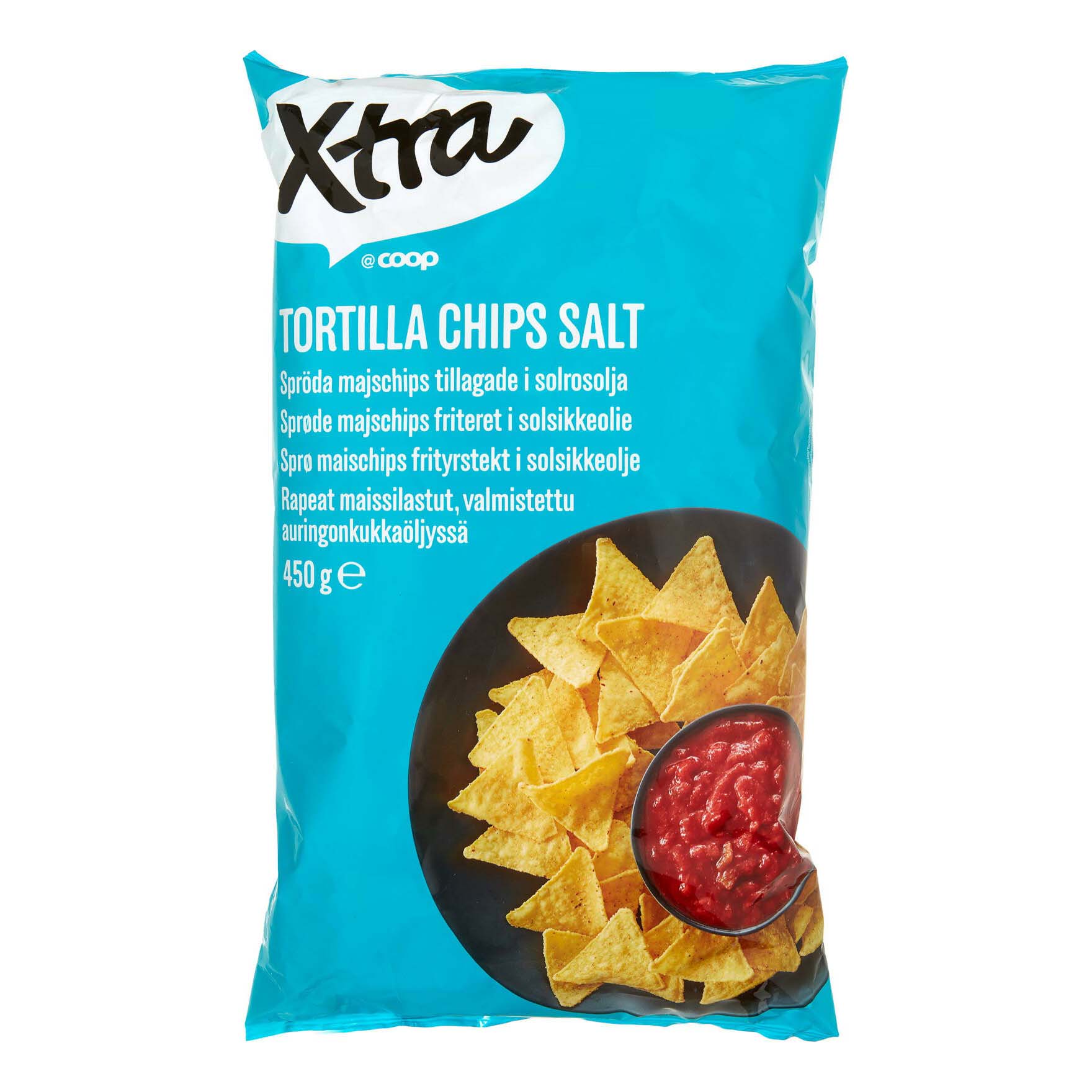 

Чипсы кукурузные Xtra Tortilla Chips salt с солью 450 г