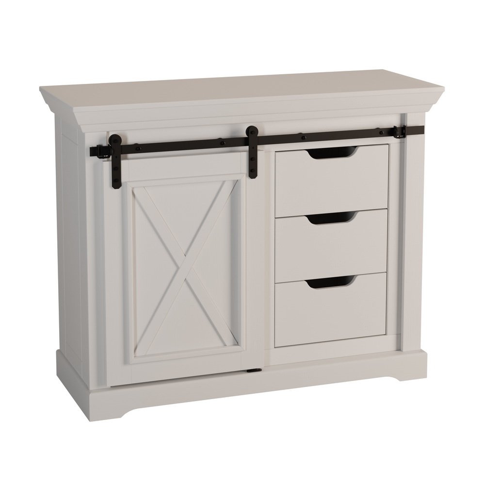 

Тумба Дом Мебели из Сосны Рэилвей 1 дверь 3 ящика (тумба 13 WZ-0548), Рэилвей