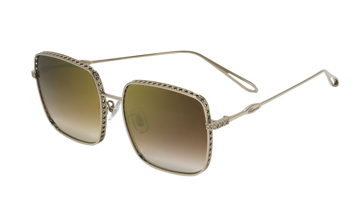 Солнцезащитные очки женские Chopard C85 коричневые