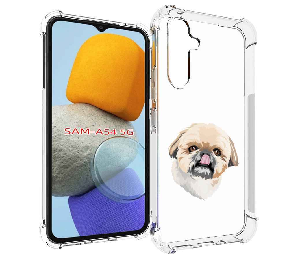 

Чехол MyPads собачка-с-язычком для Samsung Galaxy A54, Tocco
