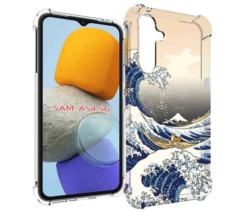 

Чехол MyPads собаки-на-плоту для Samsung Galaxy A54, Tocco