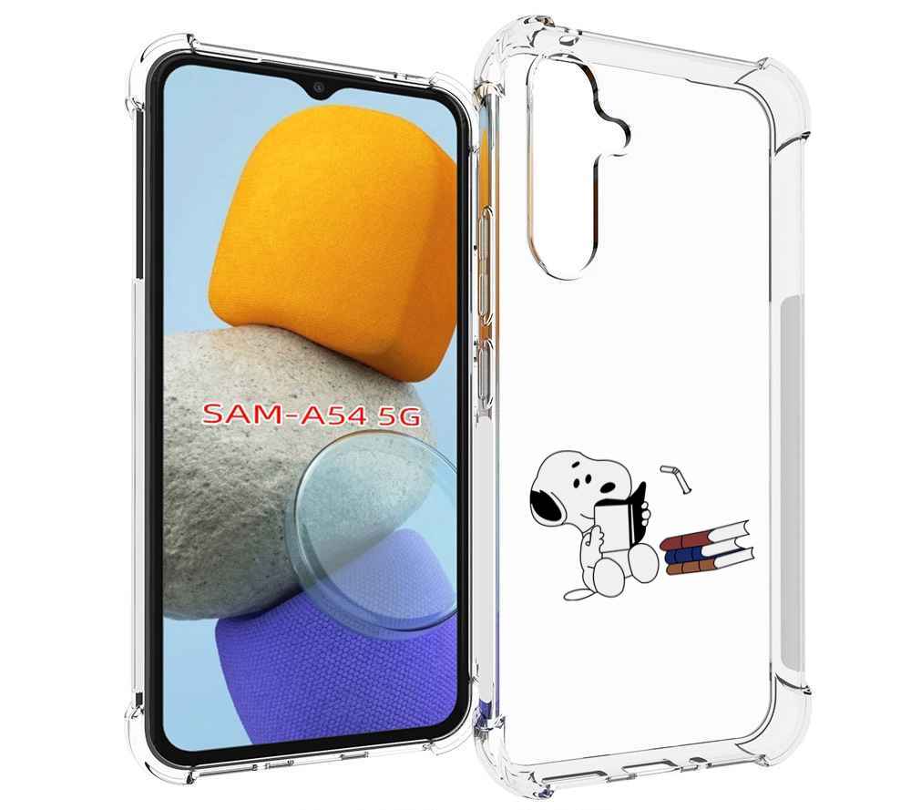 

Чехол MyPads собака-с-книжками для Samsung Galaxy A54, Tocco