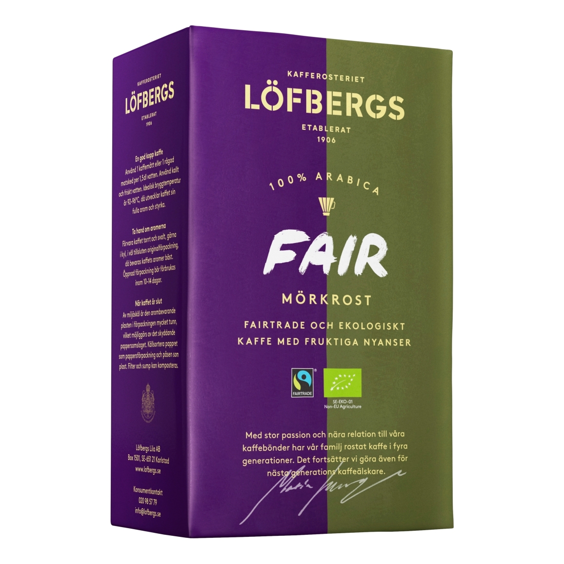 

Кофе Lofbergs Fair Morkrost молотый 450 г
