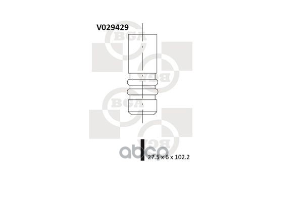 

Клапан Выпускной Opel [X16xel, X14xe, Z16xep] Bga арт. V029429