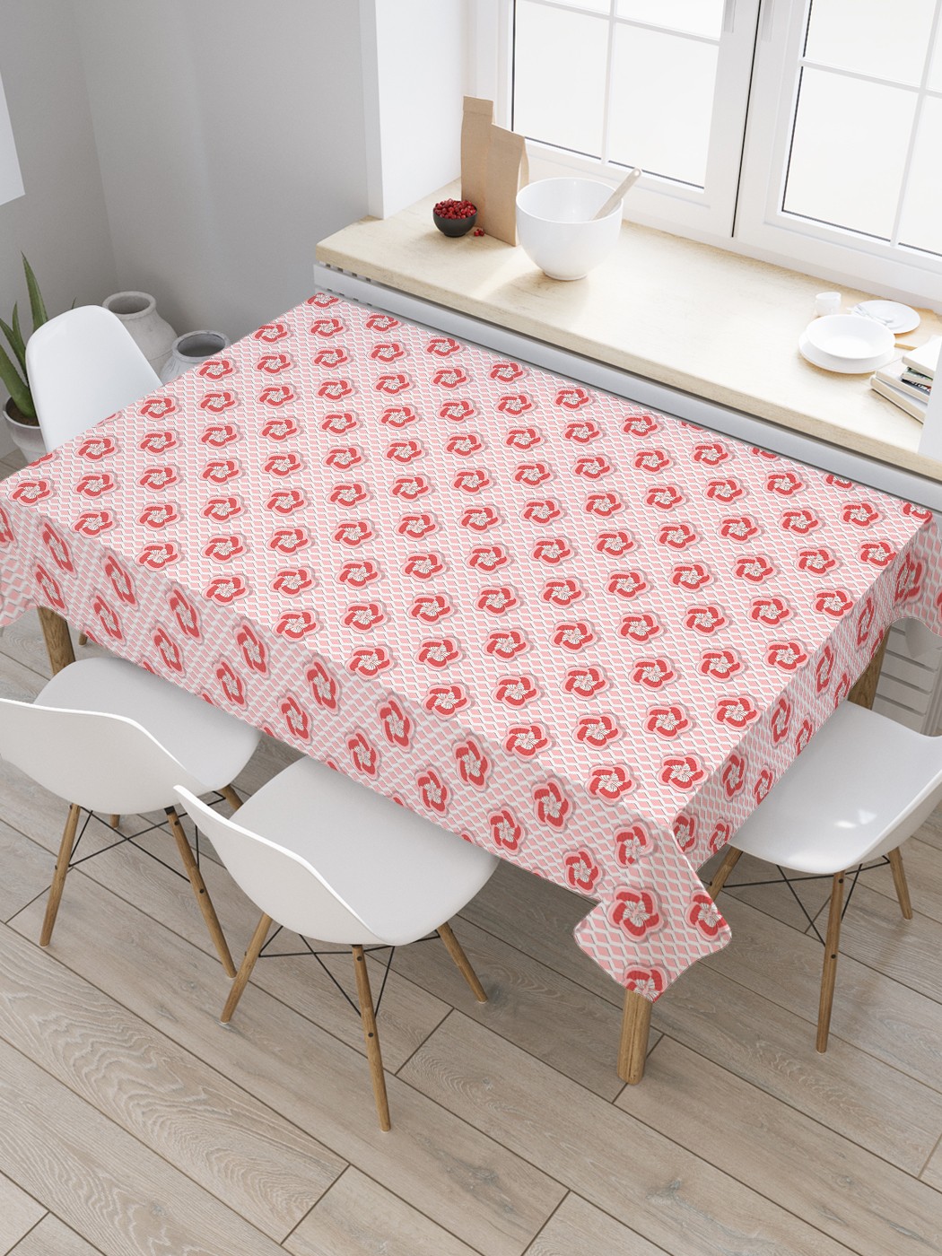 

Скатерть прямоугольная JoyArty "Цветочные векторные иллюстрации" из оксфорда, 120x145 см, Розовый, Цветочные векторные иллюстрации