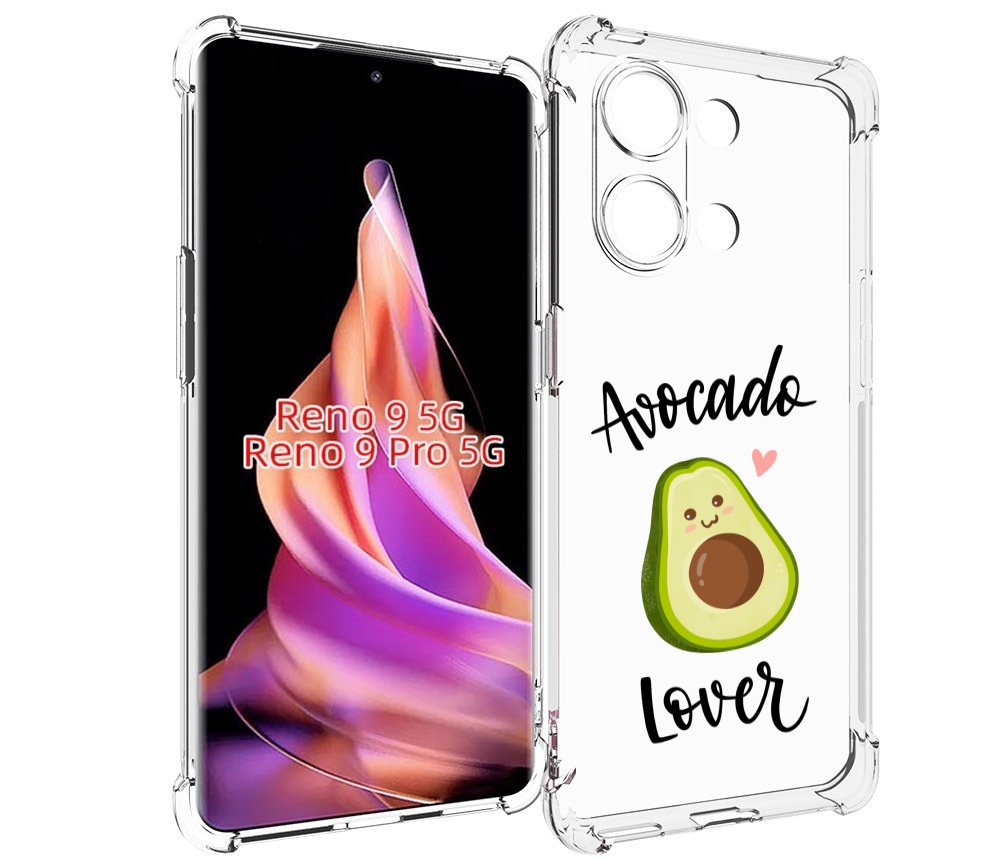 

Чехол MyPads Авокадо-любовь для Oppo Reno 9/Reno 9 Pro, Прозрачный, Tocco