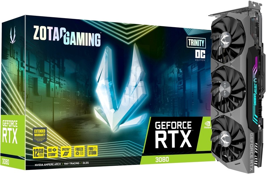 фото Видеокарта zotac nvidia geforce rtx 3080 (zt-a30820b-10plhr)