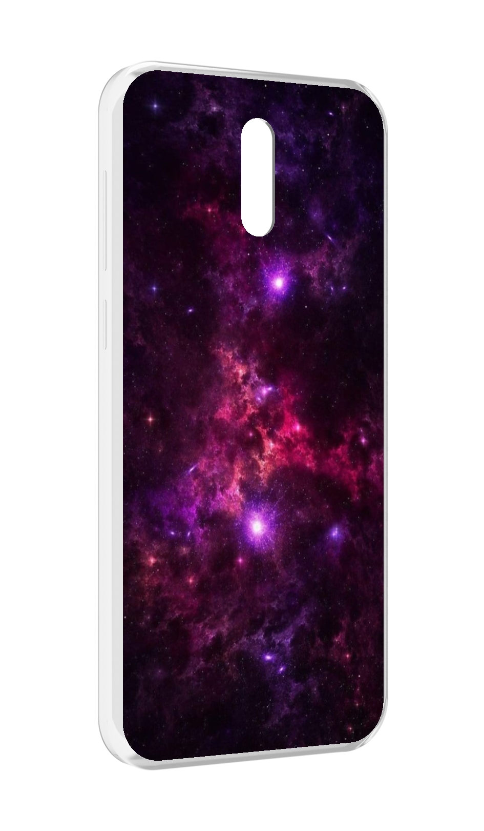 

Чехол MyPads фиолетовый-космос-с-облаками для Alcatel 3L (2019), Прозрачный, Tocco
