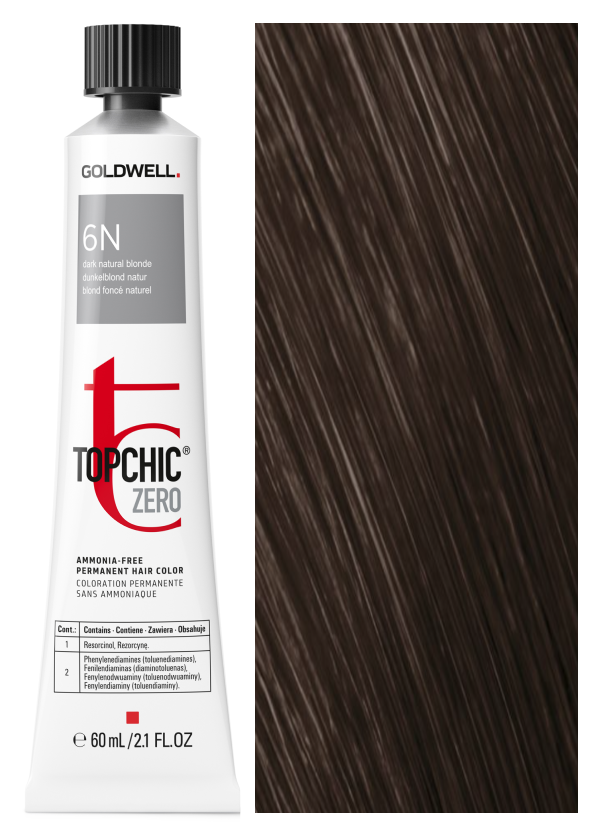 

Краска для волос Goldwell Topchic Zero 6N тёмно-русый 60 мл