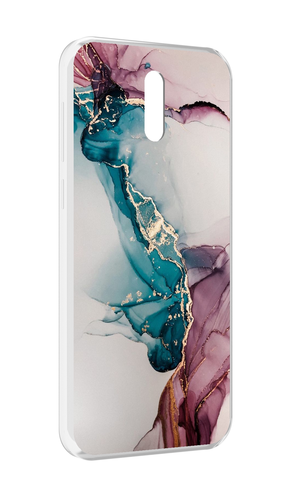 

Чехол MyPads фиолетовый синий краски для Alcatel 3L (2019), Прозрачный, Tocco