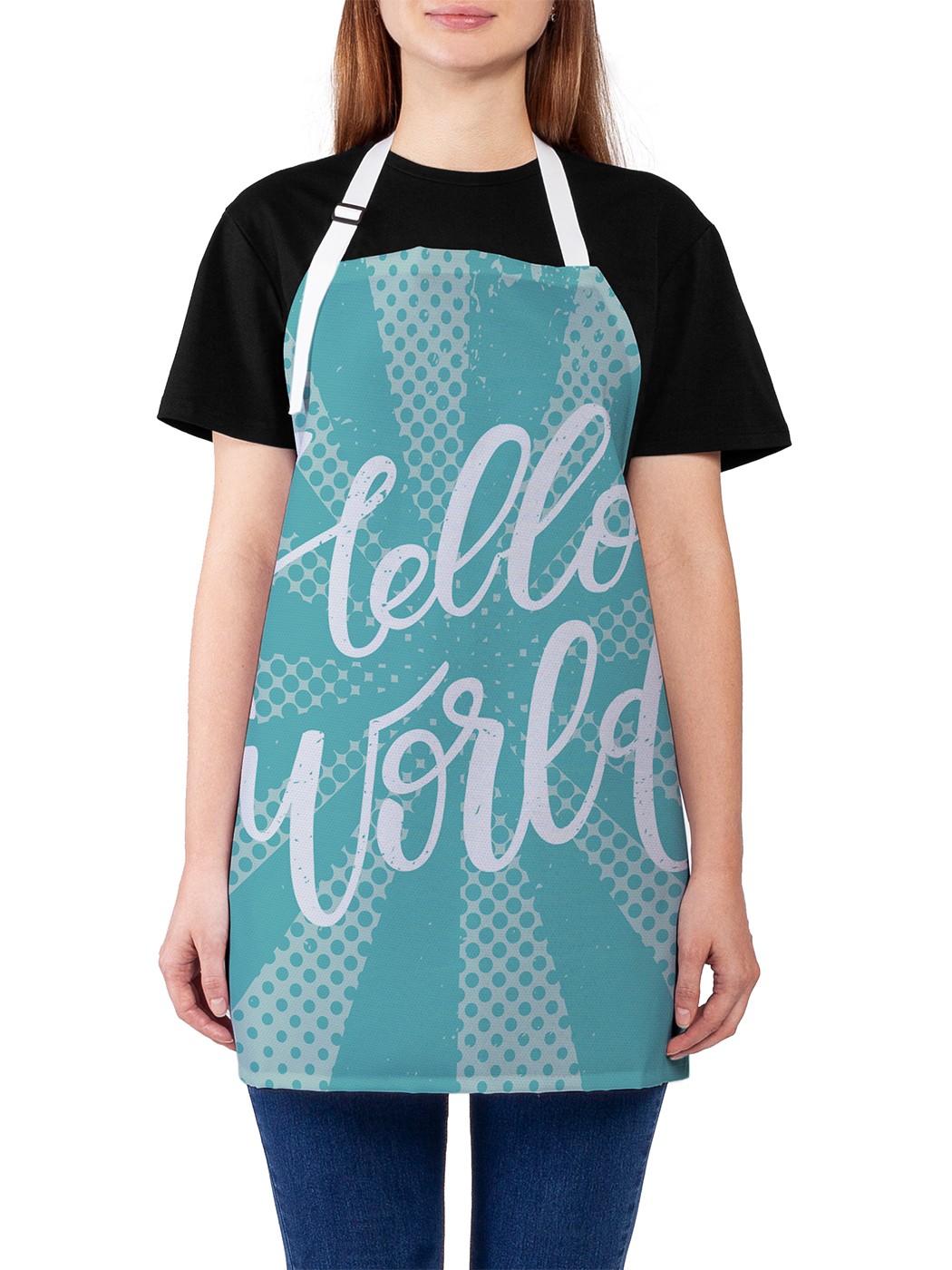 

Фартук женский JoyArty для готовки "Приветствие поп-арт", универсальный размер
