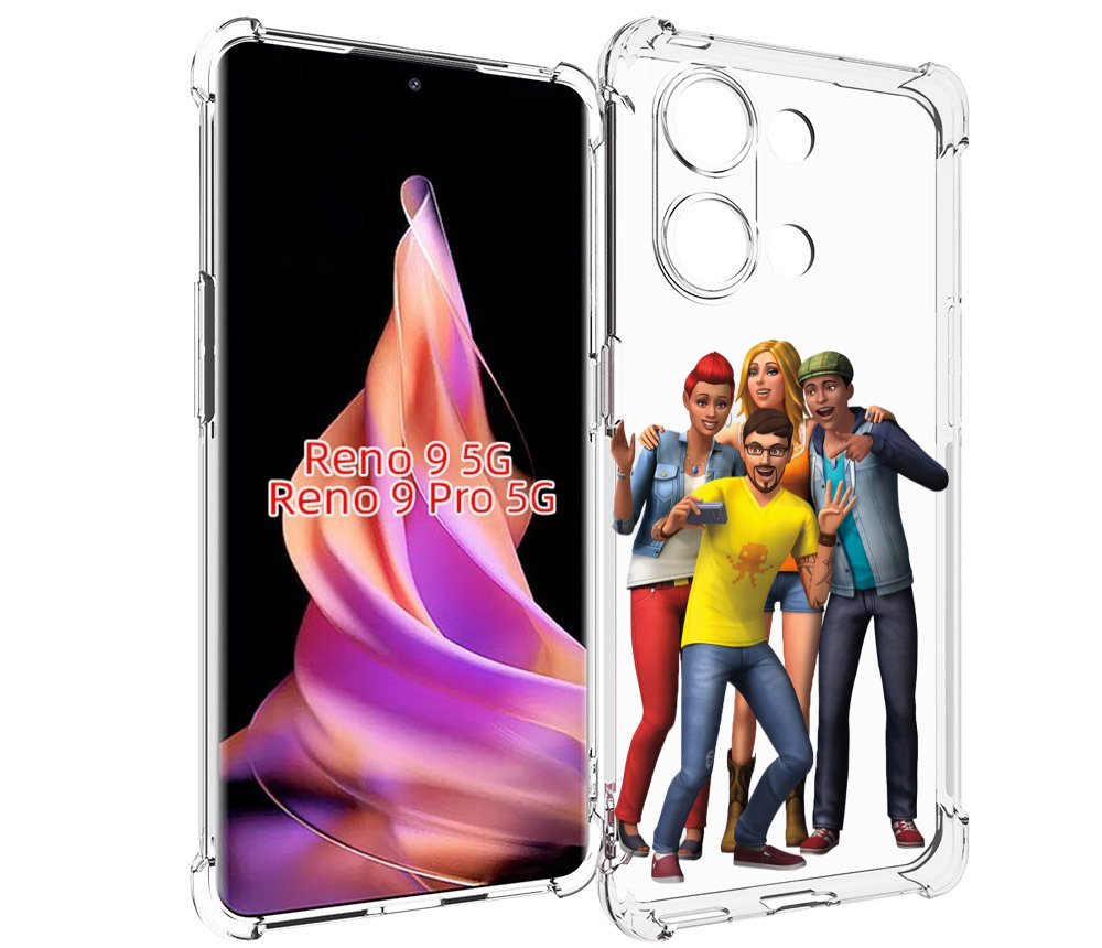 

Чехол MyPads sims для Oppo Reno 9/Reno 9 Pro, Прозрачный, Tocco